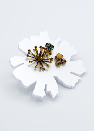 Spilla Fiore Bianco