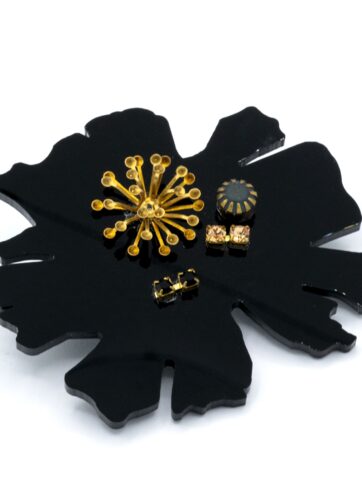 Spilla  Fiore Nero