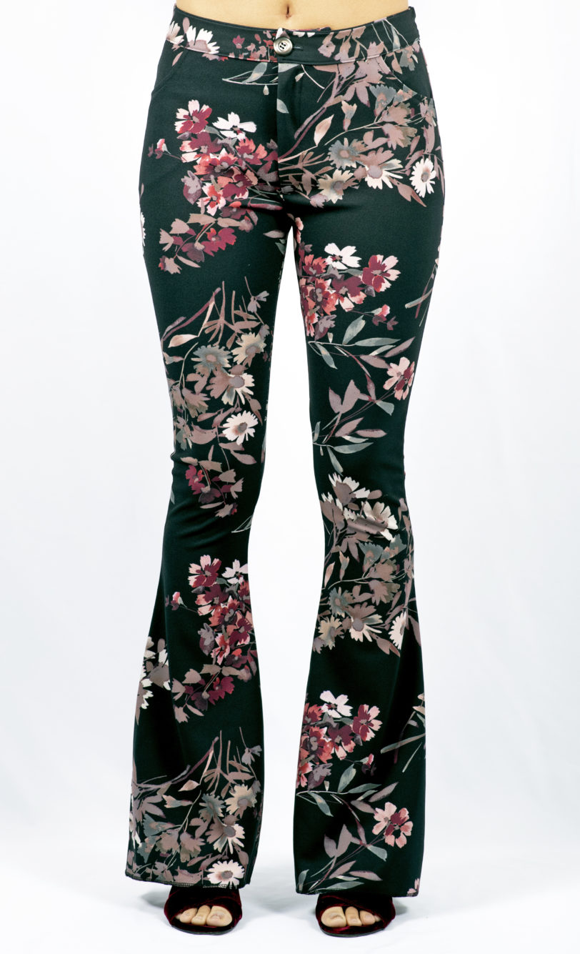 Pantalone fiori zampa - immagine 4
