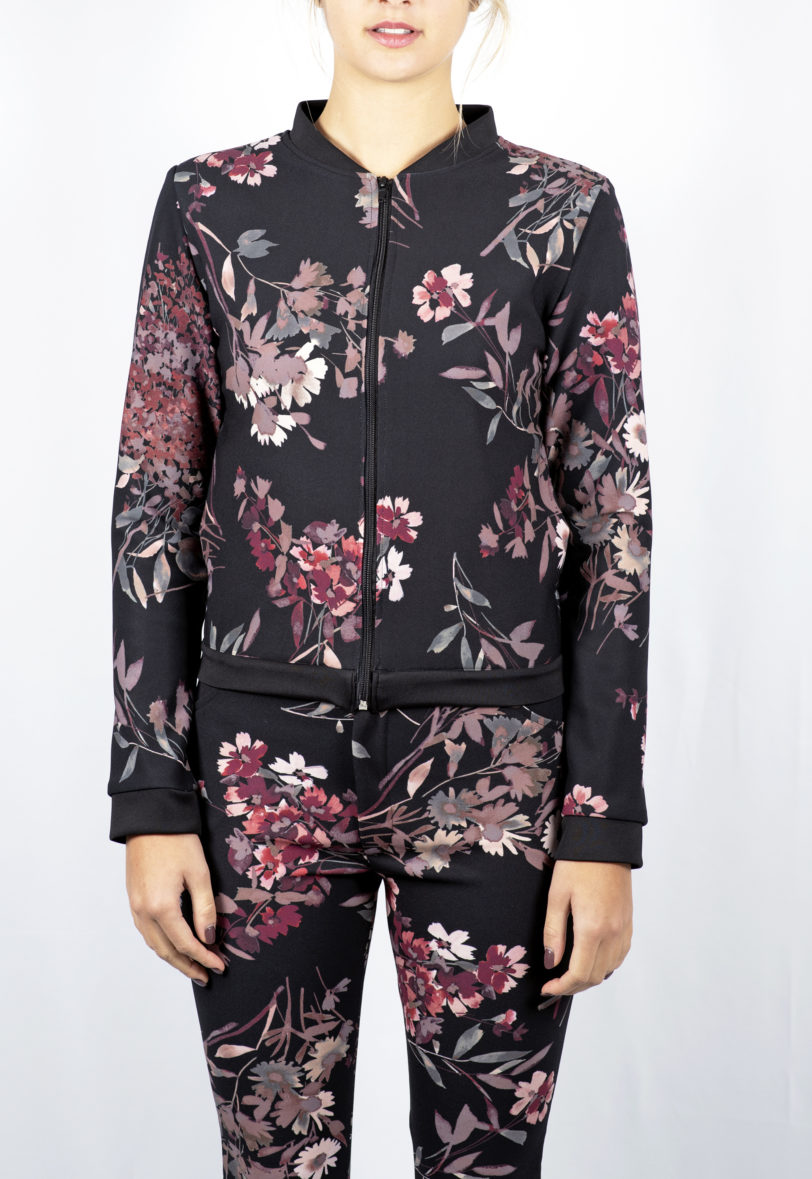Giacca bomber fiori - immagine 4