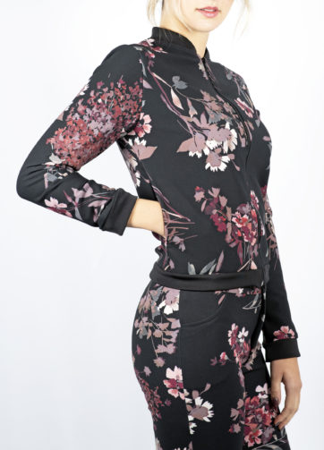Giacca bomber fiori