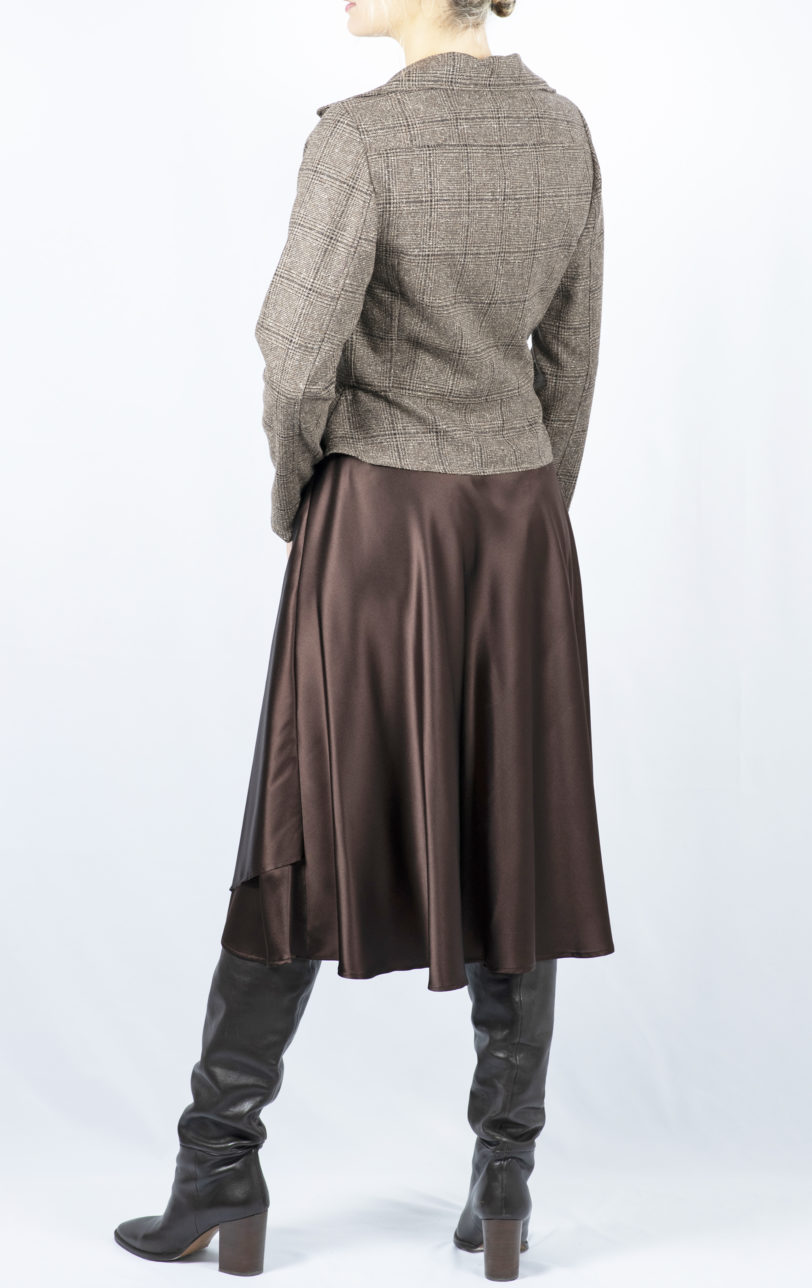 Giacca tartan marrone - immagine 5