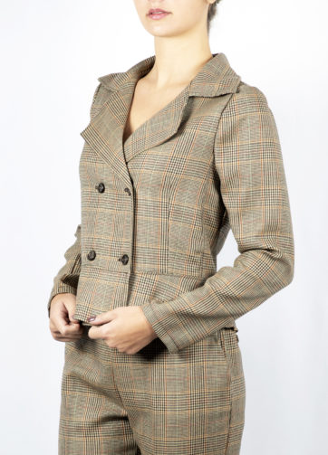 Giacca tartan multicolor