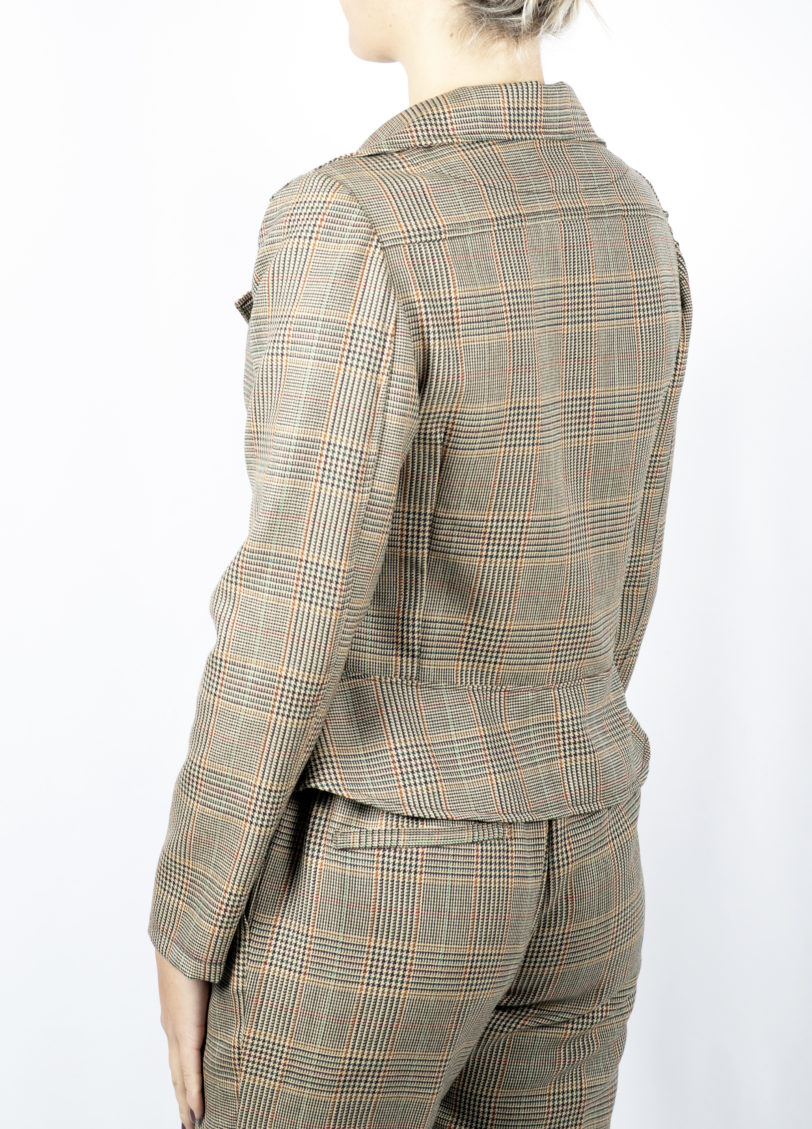 Giacca tartan multicolor - immagine 4