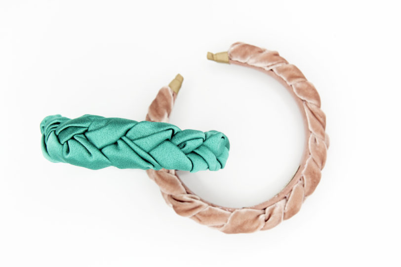 Cerchietto treccia verde - immagine 5