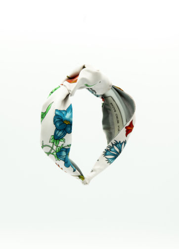 Turbante seta bianco