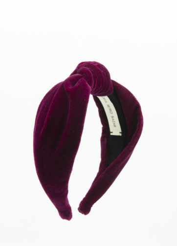 Turbante velluto porpora