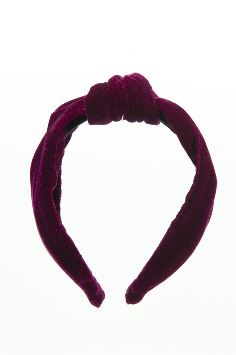 Turbante velluto porpora - immagine 6