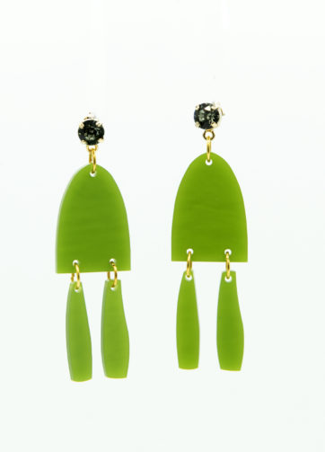 Orecchino linea verde