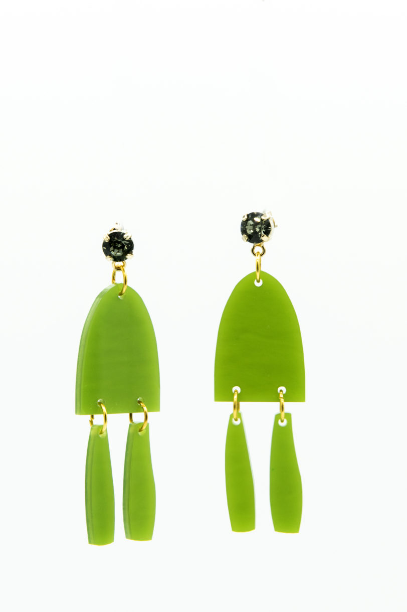 Orecchino linea verde - immagine 2