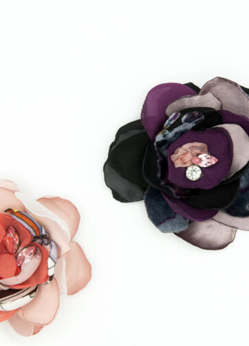 Spille rose seta