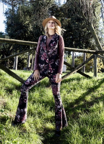 Pantalone fiori zampa