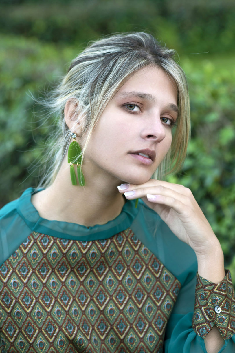 Orecchino linea verde - immagine 3