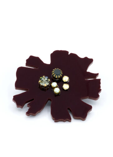 Spilla Fiore Bordò